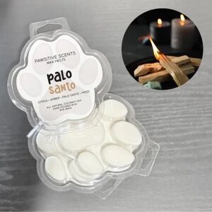 Wax Melt Paw Print/Palo Santo Scent/Coconut Soy Wax/100% Vegan/Eco-Friendly